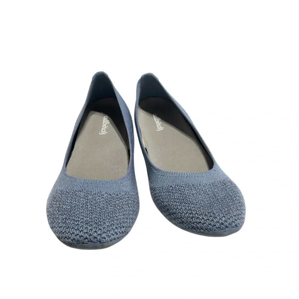 Allbirds Navy Tree Breezer Kauri Marine Blue Ballet Flats Women's Size 8.5